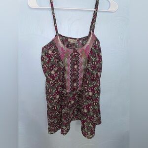 Women’s Size Medium Fun&Flirt Beaded Boho Tank